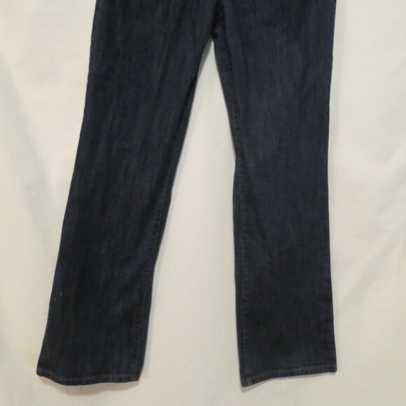 ANN TAYLOR - Loft - Original Boot | size 8 | Classic Dark Wash Blue Denim Jeans - Picture 7 of 16